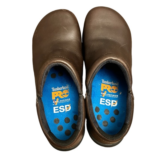 TIMBERLAND PRO ANTI-FATIGUE Steel Toe ESD Work Clog Mules Women's SIze 7 - Picture 8 of 12
